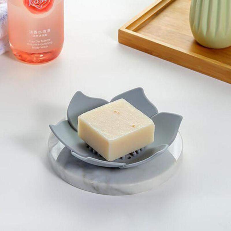 Sæbekop - lotusblomst - grå