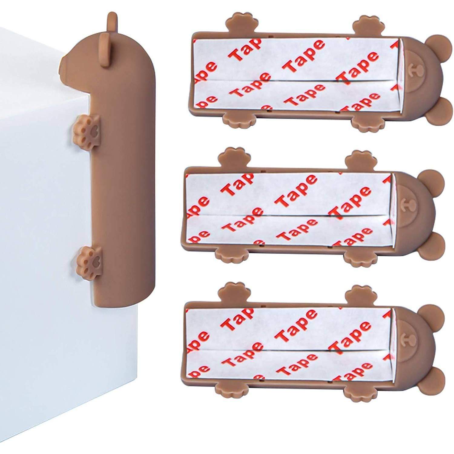 Hörnskydd i Silikon 4-pack - Bruna | Hem & Hobby - Hem & Hushåll - Övrigt | Pryloteket