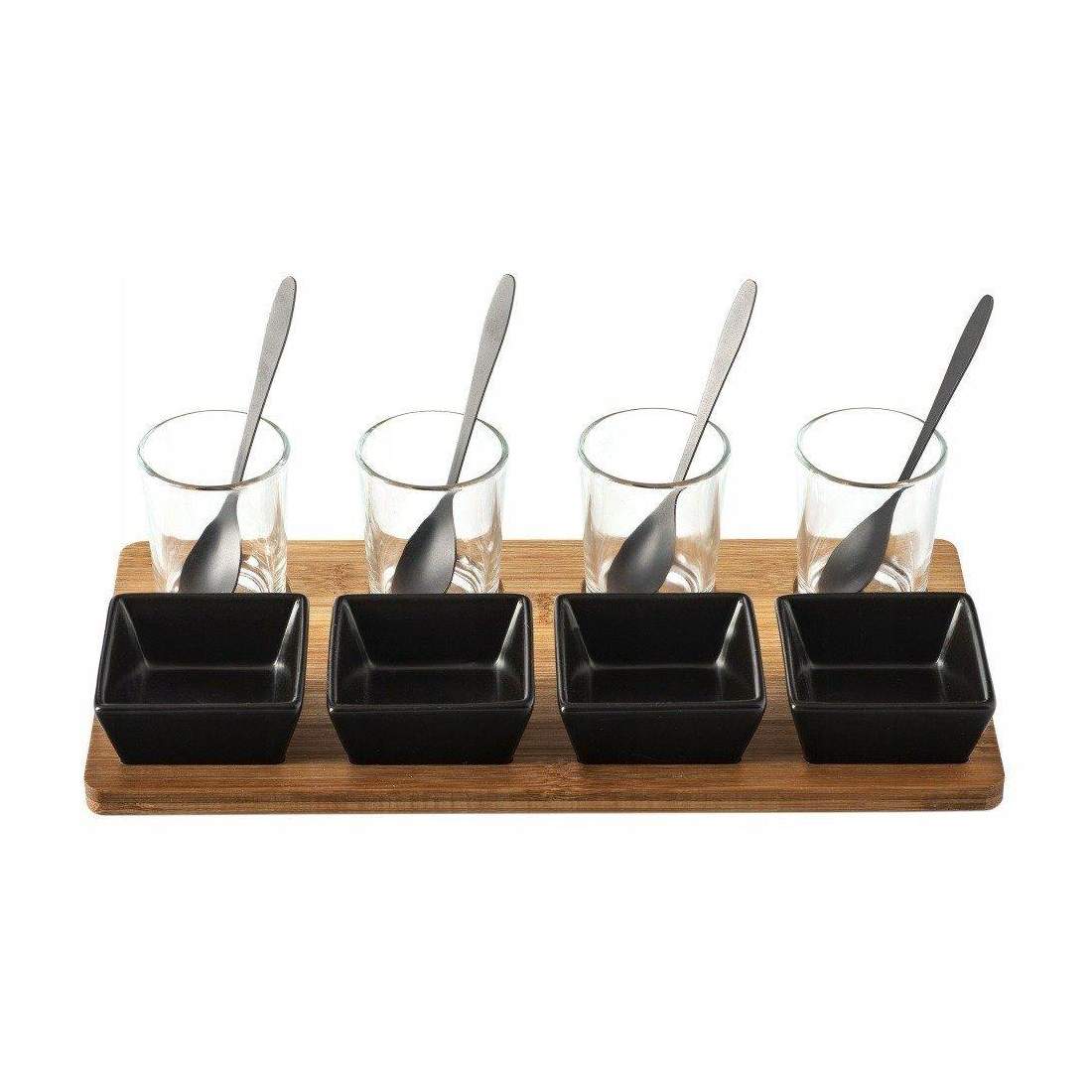 Tapasbricka med Tillbehör - 13 Delar - Bambu | Hem & Hobby - Hem & Hushåll - Kök - Köksredskap - Övriga Köksredskap | Pryloteket