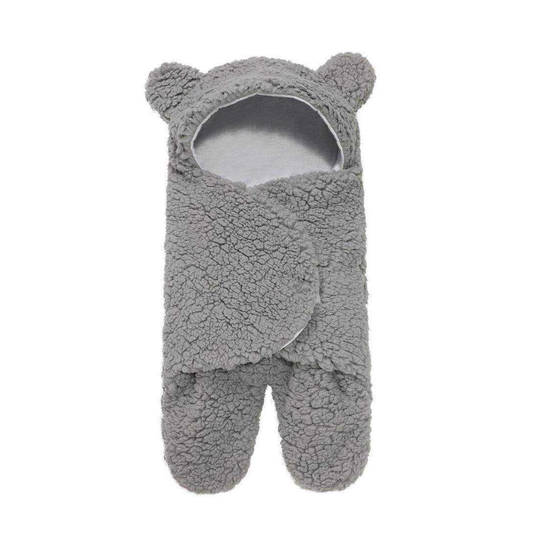 Mysig Babywrap med Öron - Grå - 0–3 månader | Mode & Accessoarer - Kläder - Övrigt | Pryloteket