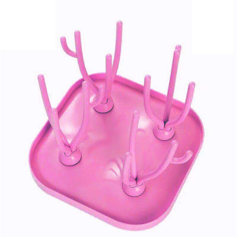 Tørrestativ til sutteflasker - pink