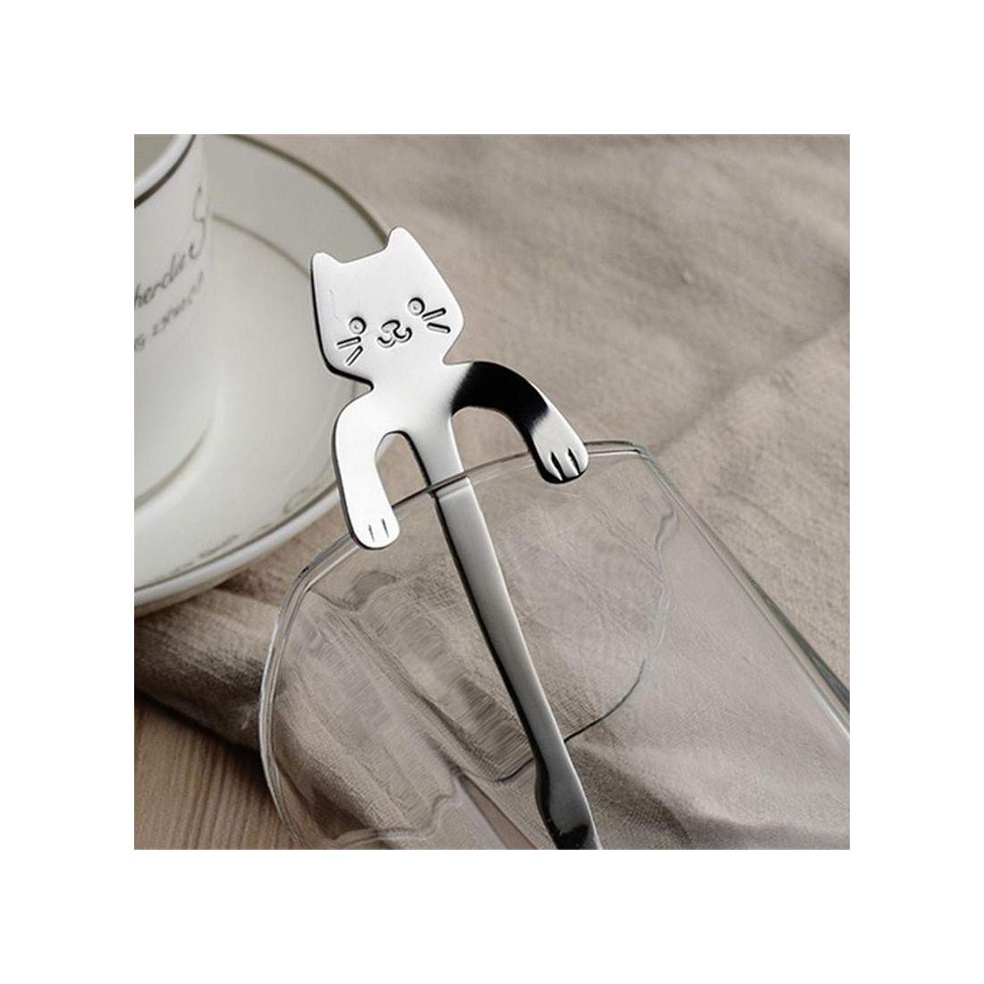 Kaffesked av Rostfritt Stål - Gullig Design | Hem & Hobby - Hem & Hushåll - Kök - Servering - Bestick | Pryloteket