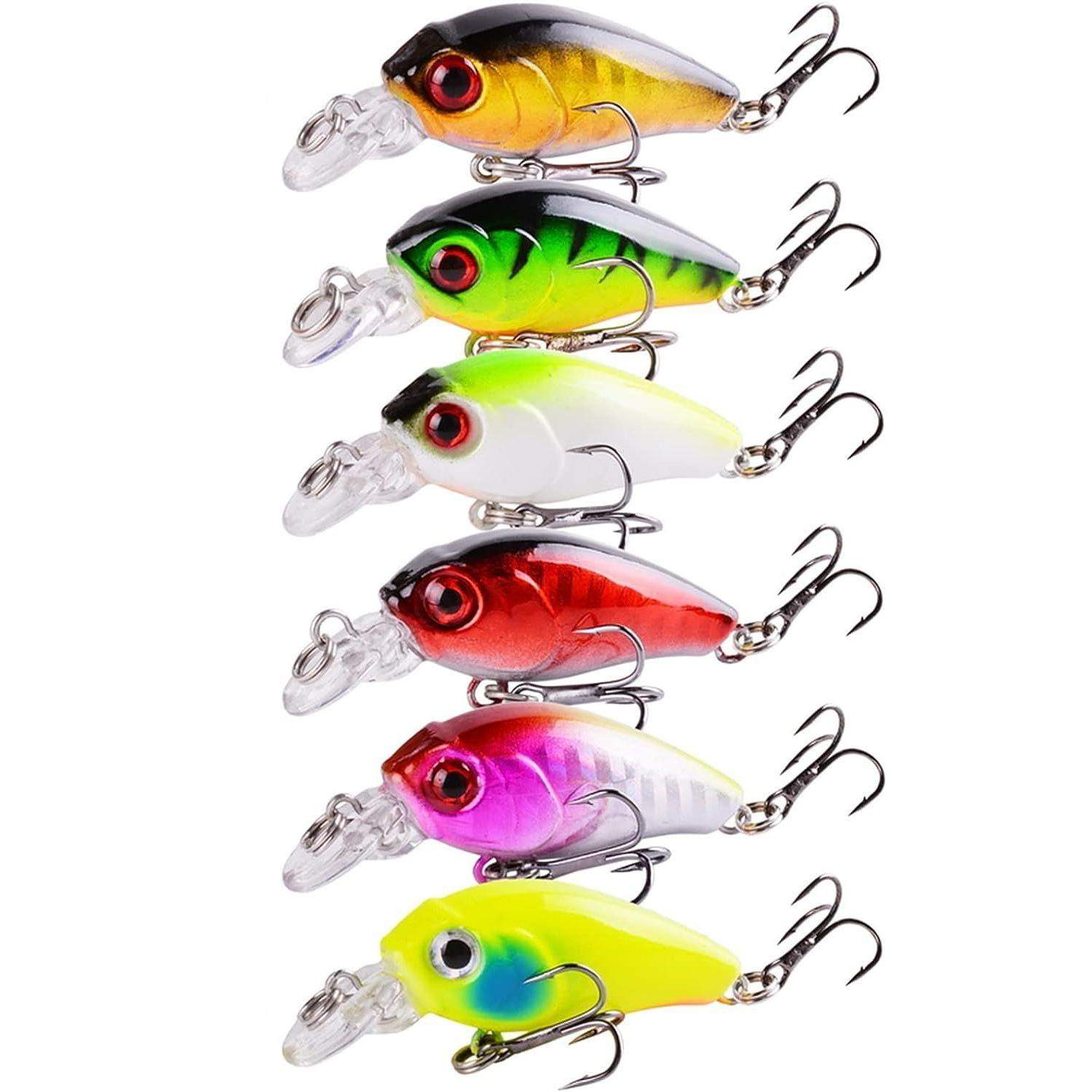 Sæt med farverige woblere - 4,5 cm - 6 stk