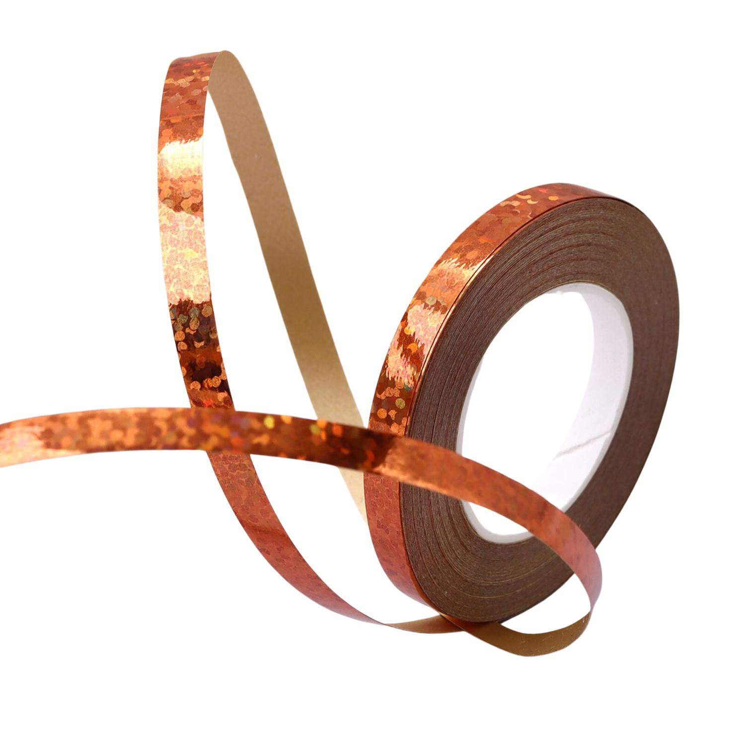 Kimaltelevat koristenauhat - oranssi - 10 metriä