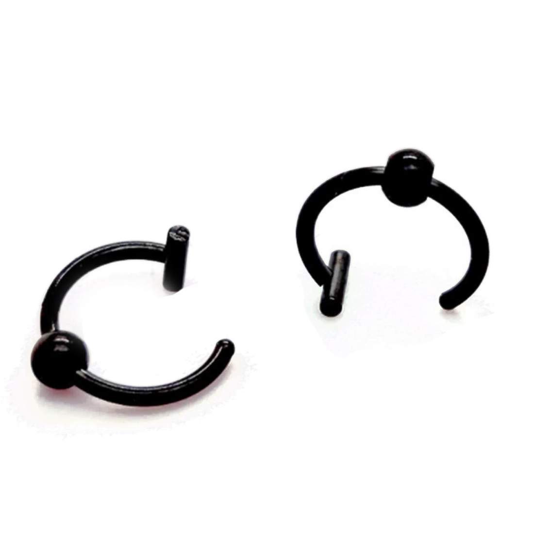 Fakepiercing av Rostfritt Stål - 8 mm - Svart | Mode & Accessoarer - Smycken, Smyckesset & Tillbehör - Övrigt | Pryloteket