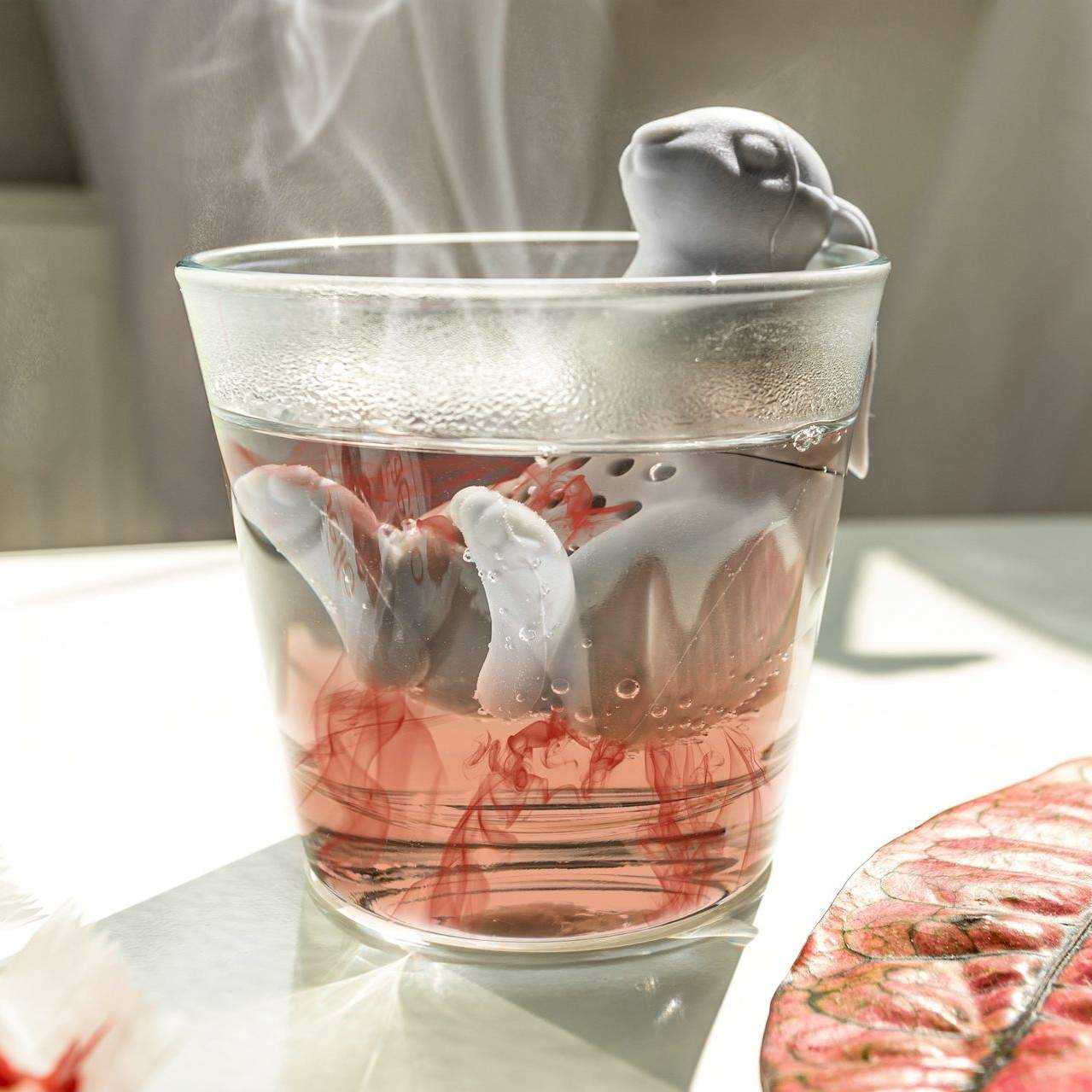 Gullig Tesil - Grå Kanin - Silikon | Hem & Hobby - Hem & Hushåll - Kök - Köksredskap - Övriga Köksredskap | Pryloteket