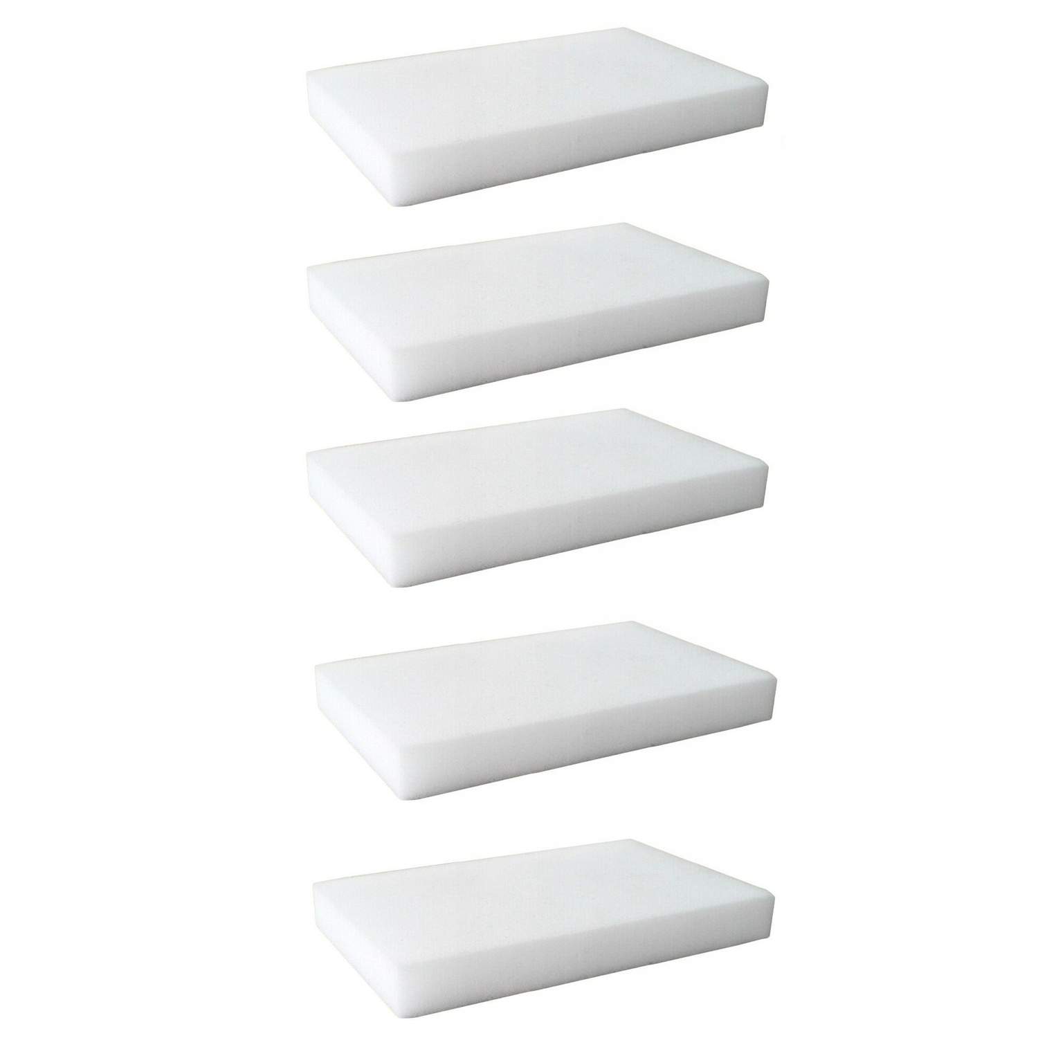 Multifunktionel rengøringssvamp - 5 stk - hvid