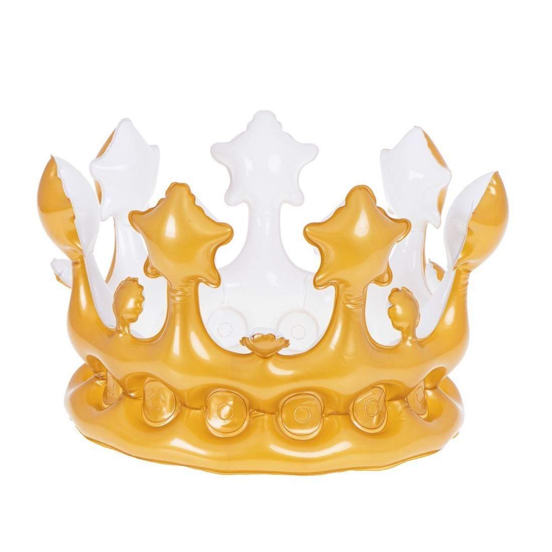 Uppblåsbar Krona - Guldfärgad | Leksaker & Spel - Leksaker - Stressleksaker | Pryloteket