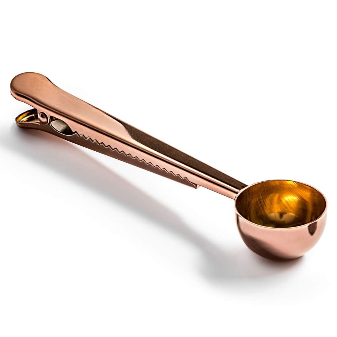 Kaffesked med Klämma - Rostfritt Stål | Hem & Hobby - Hem & Hushåll - Kök - Köksredskap - Kaffe & Te - Kaffetillbehör | Pryloteket