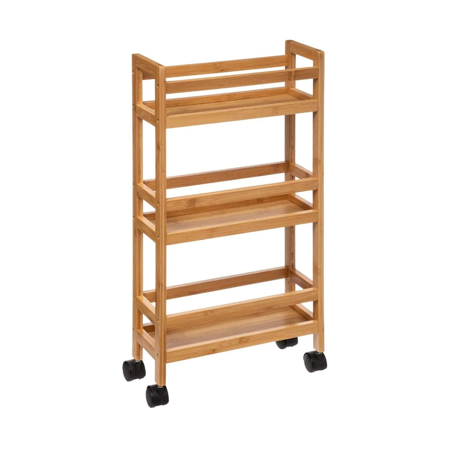 Smalt rullebord af bambus - Natur - 36cm x 14,8cm x 74,5 - Adeline