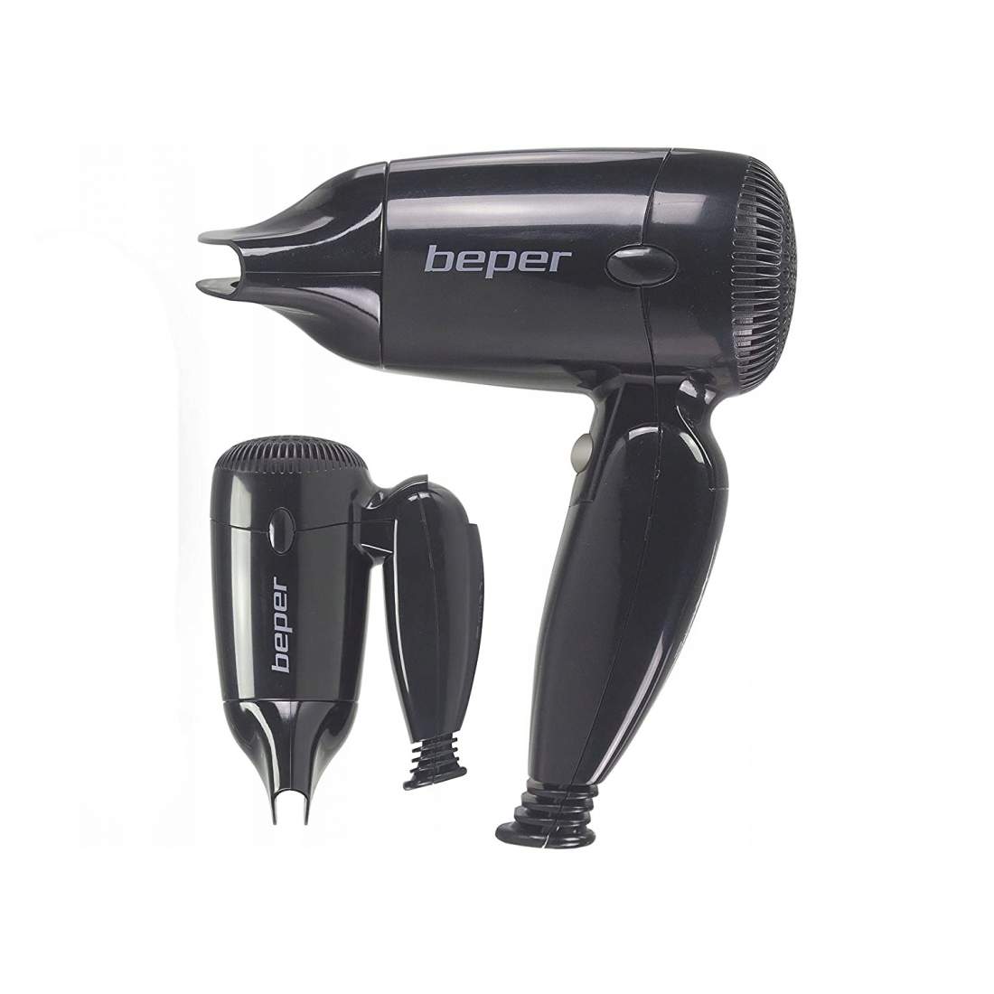 Resehårtork - Svart - 1200W | Hälsa & Skönhet - Hårvård & Styling | Pryloteket