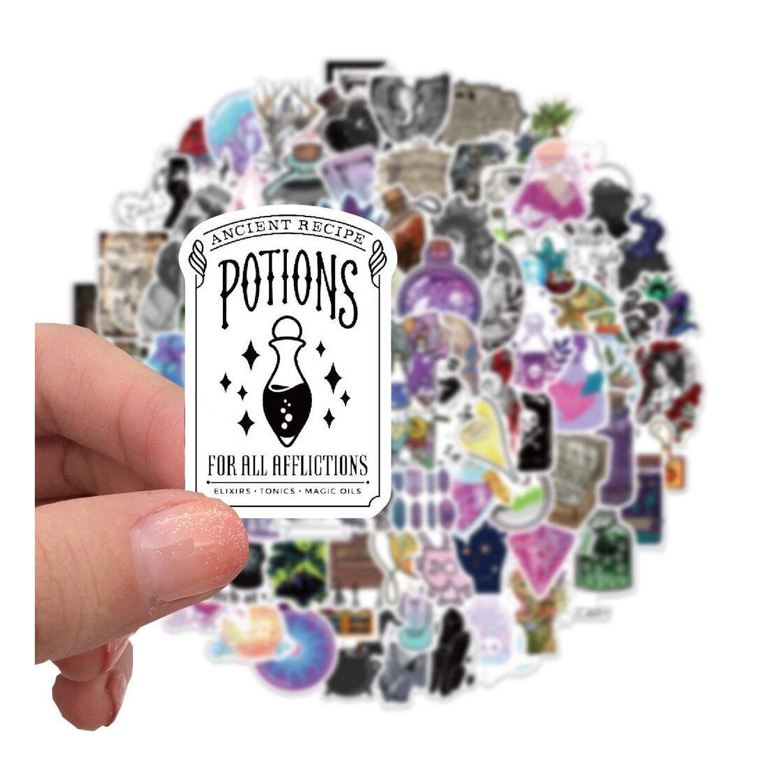 Klistermärken - Trolldryck och Magi - 100 st | Leksaker & Spel - Leksaker - Rittillbehör & Pyssel - Klistermärken | Pryloteket