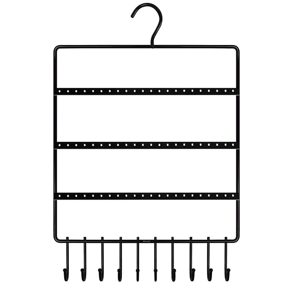 Hängande Förvaring för Örhängen - Svart | Hem & Hobby - Hem & Hushåll - Förvaring & Organisering - Klädkrokar & Klädhängare | Pryloteket