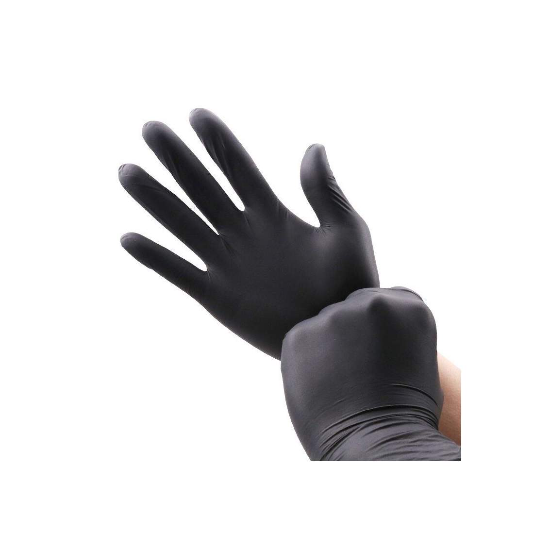 Nitrilhandskar - Svart - 100 st - Large | Mode & Accessoarer - Kläder - Övrigt | Pryloteket