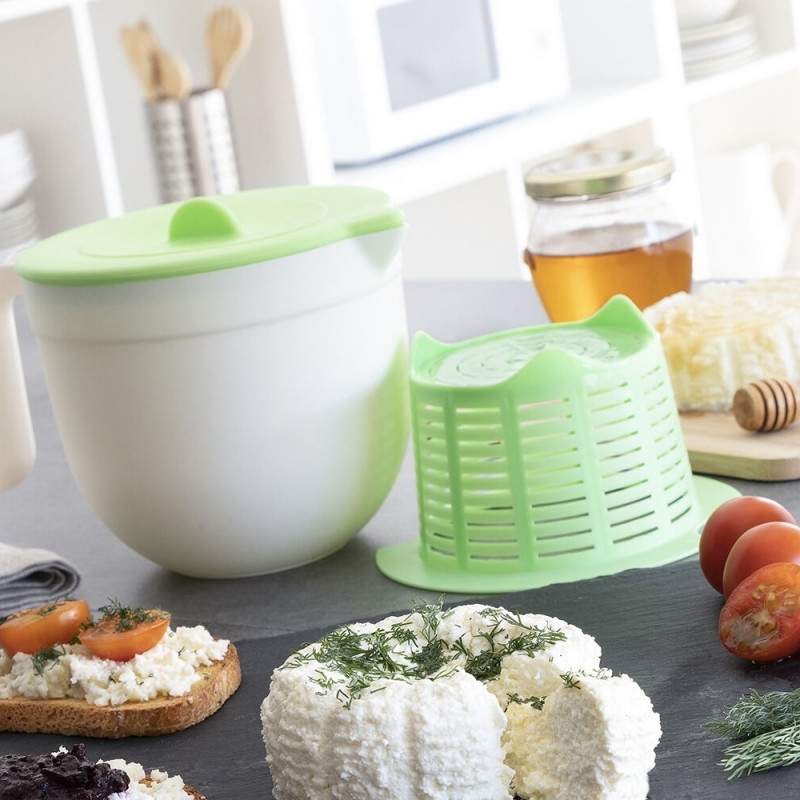 Form til flødeost - grøn - silikone og plastik