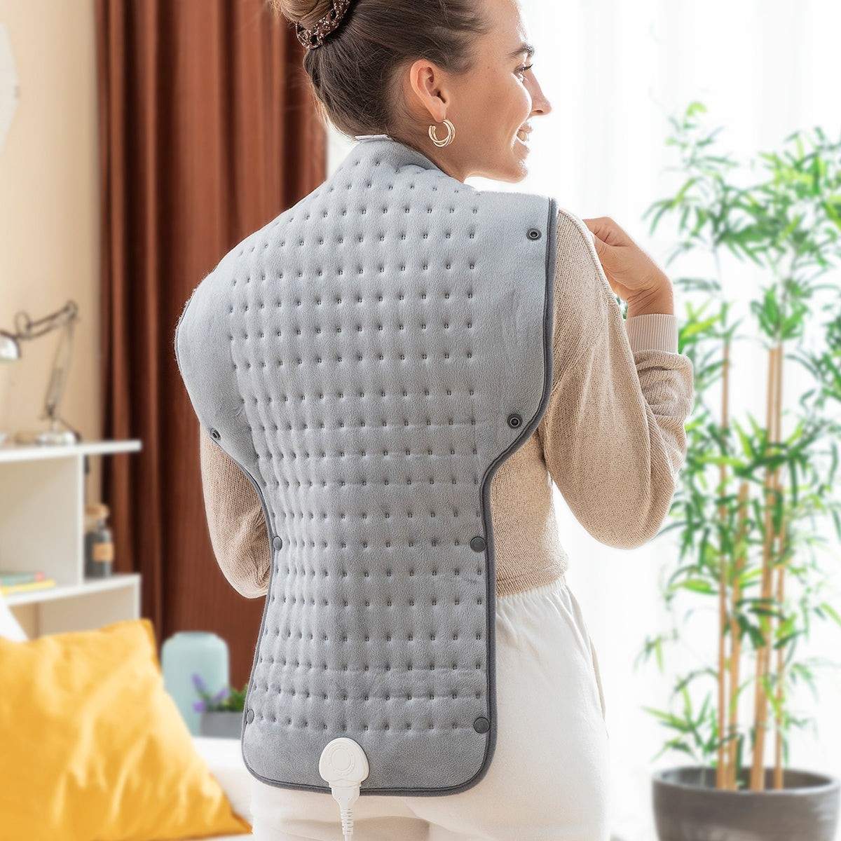 Multifunktionell Värmedyna - Grå - 100 W | Hälsa & Skönhet - Personvård - Massage | Pryloteket