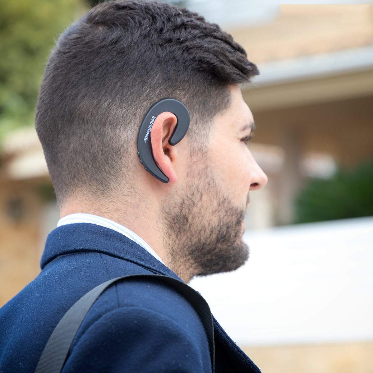 Trådløst headset - Bluetooth - sort