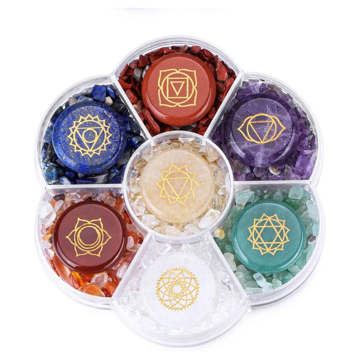 Sæt med helbredende sten - 6 stk