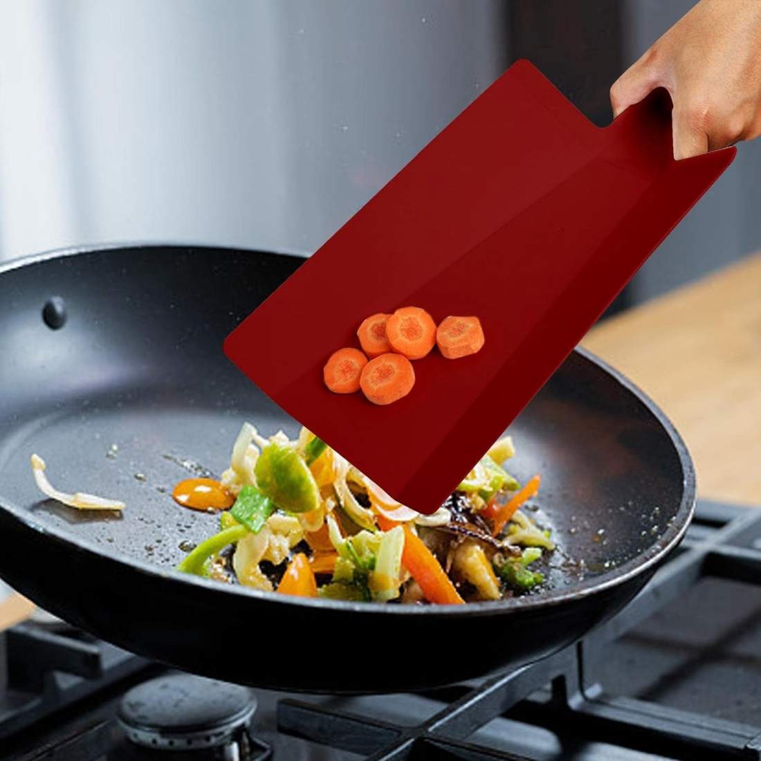 Vikbar Skärbräda - Röd | Hem & Hobby - Hem & Hushåll - Kök - Köksredskap - Skärbrädor | Pryloteket