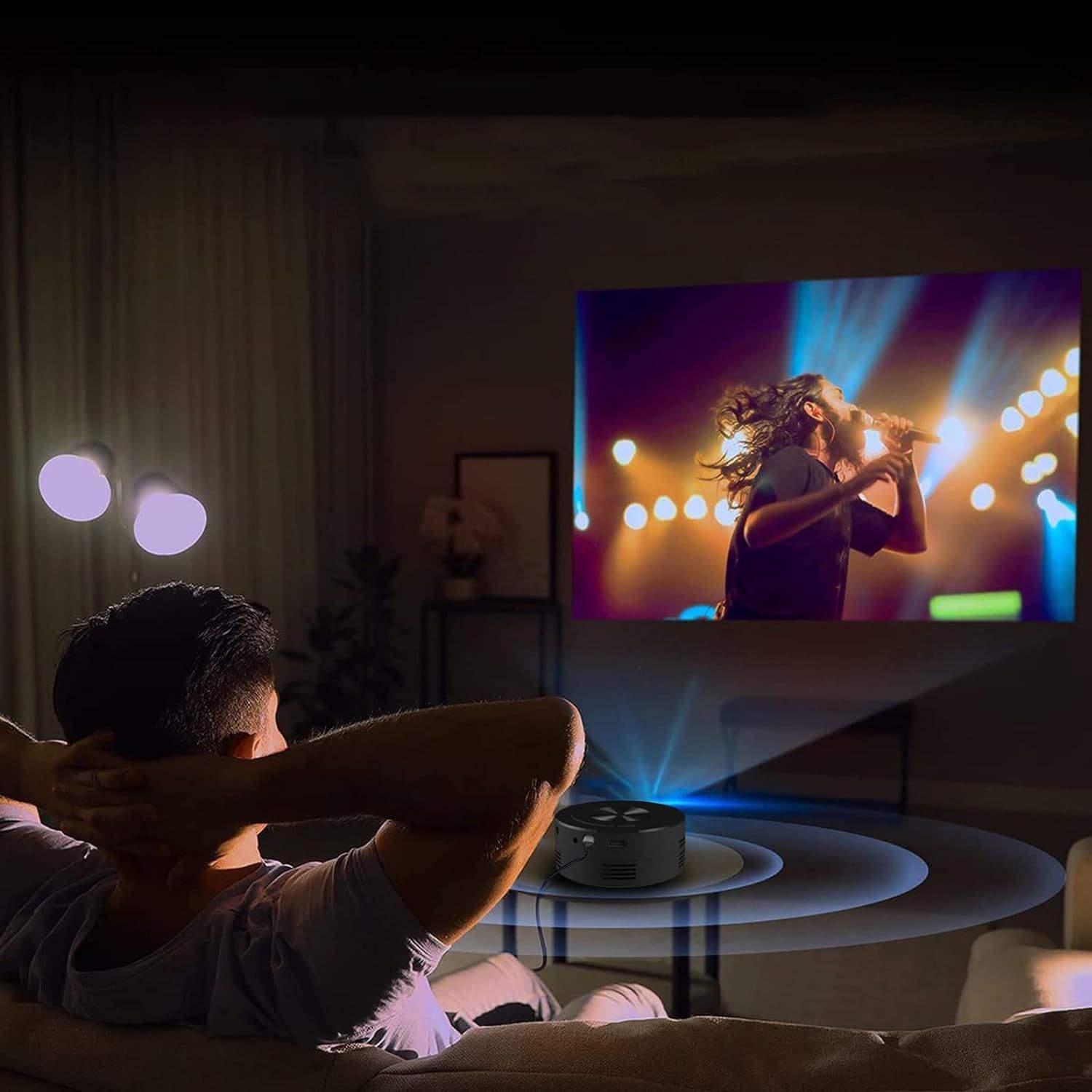 Projektori - USB - Musta - Muovi