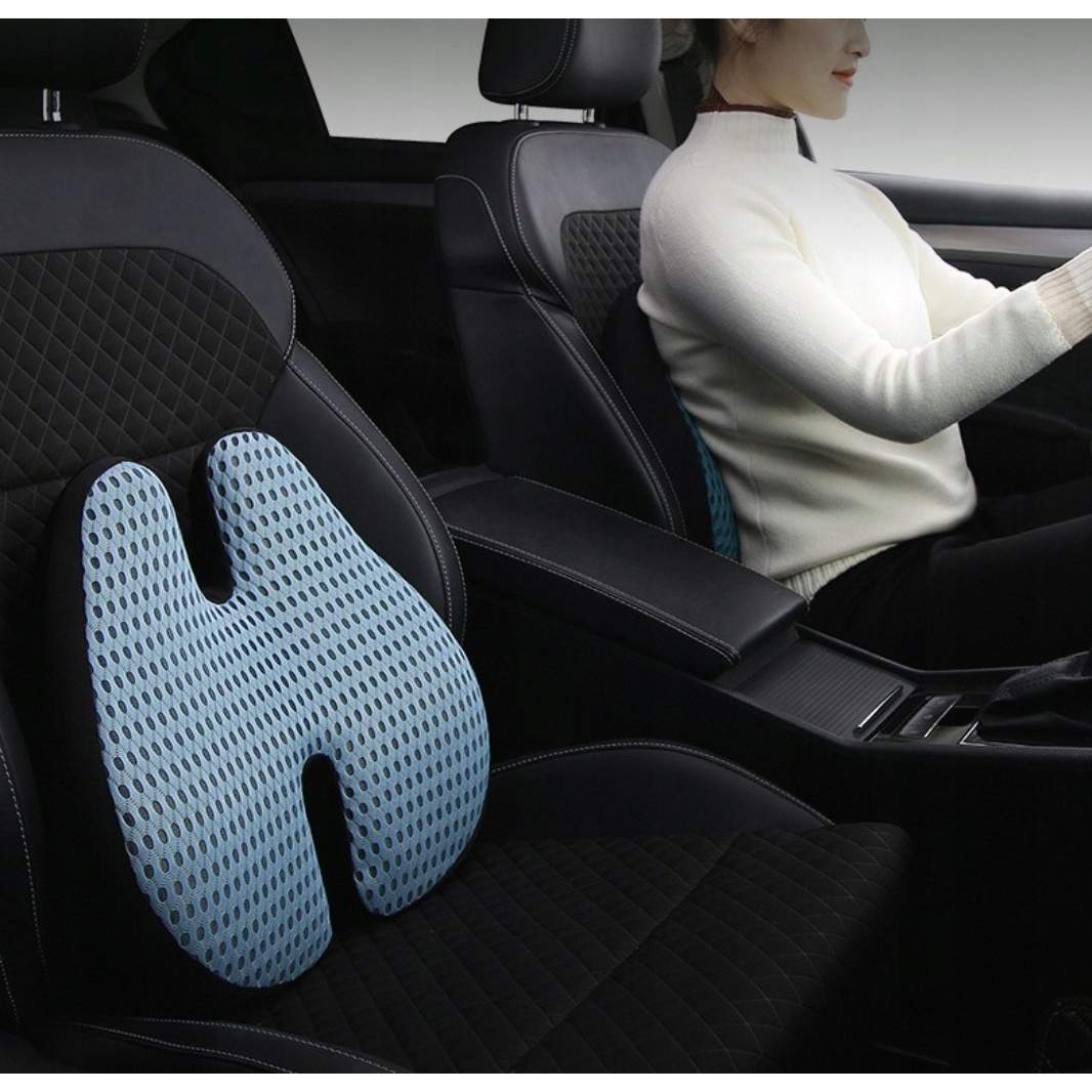 Ergonomisk lændepude til bil - memoryskum