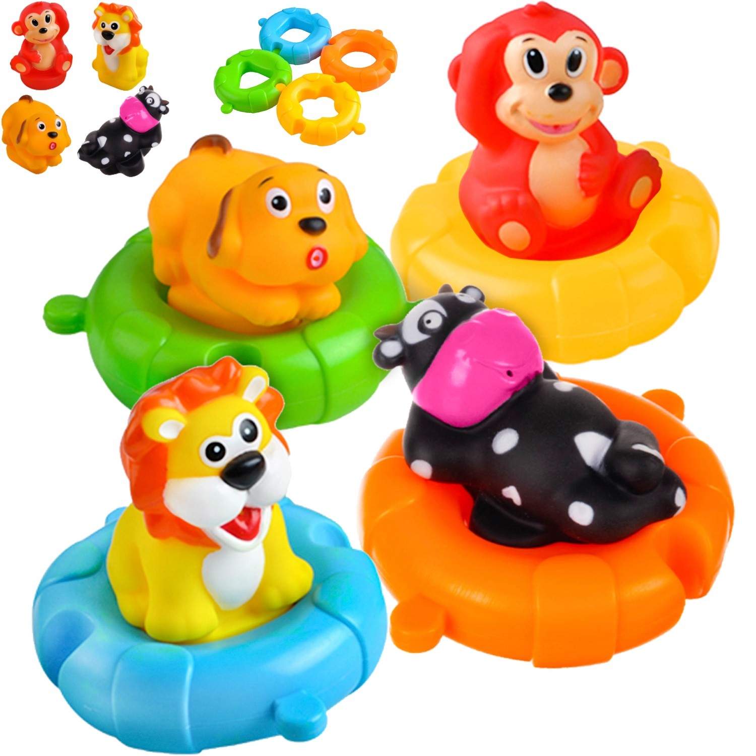 Sæt med badelegetøj - 8 dele