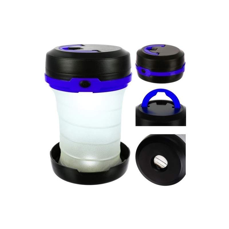 Foldelampe - batteridrevet - blå