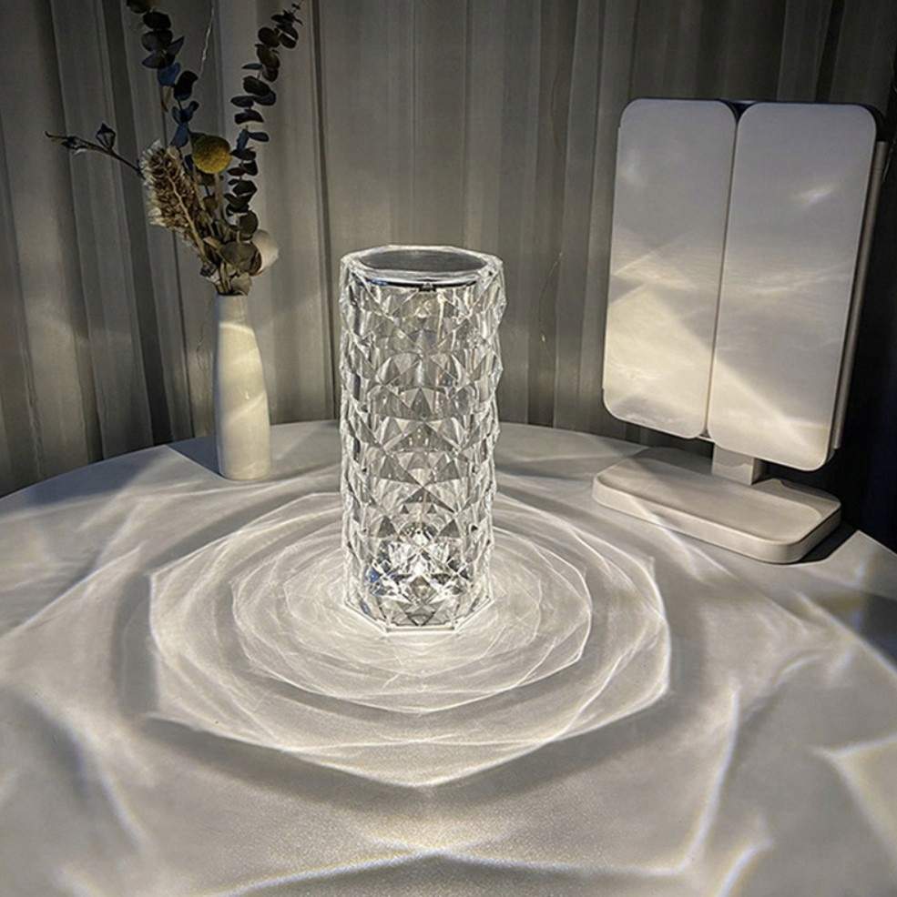 LED-lampe med rosenreflektion - 16 farver