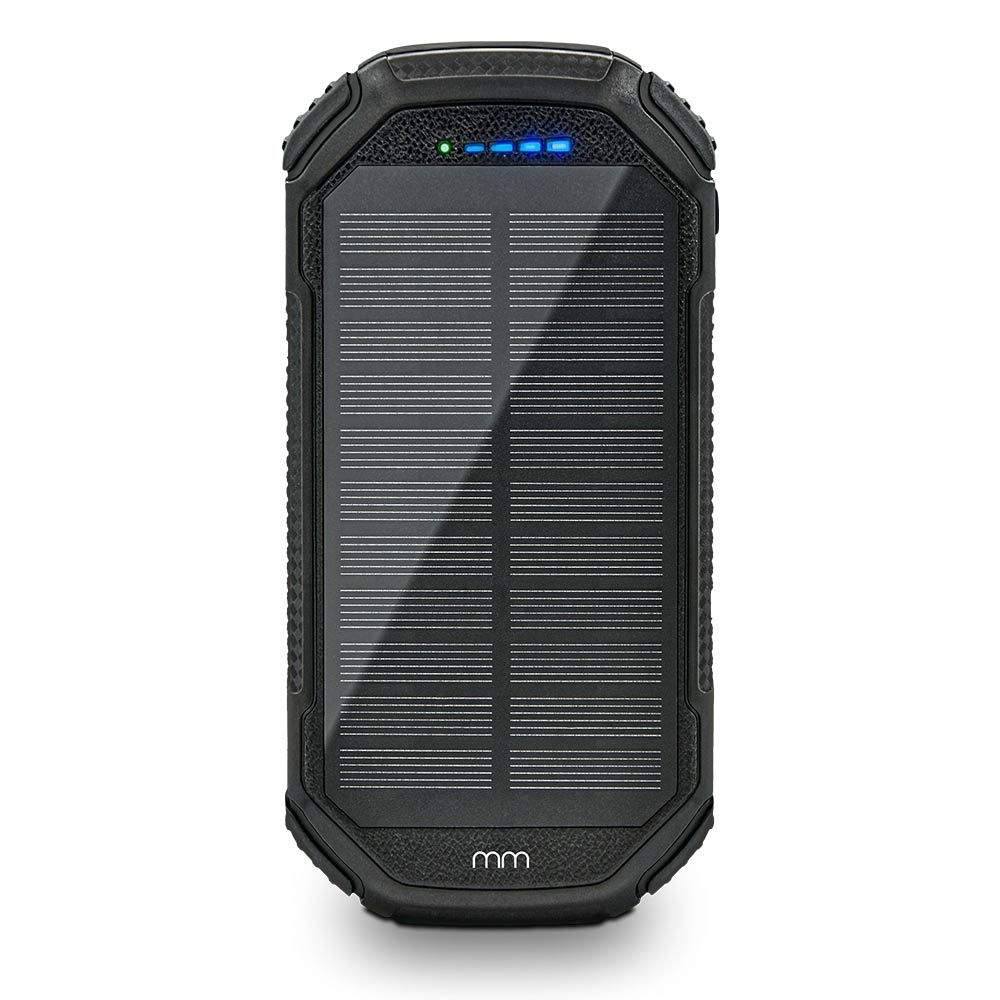 Powerbank med solcelle - 20.000 mAh billede