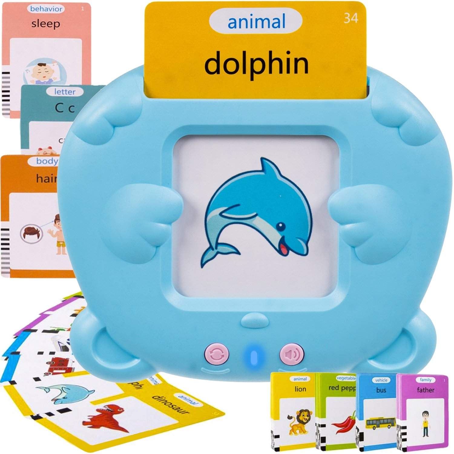 Kortläsare björn - Lär ut Engelska - Blå | Leksaker & Spel - Leksaker - Babyleksaker | Pryloteket