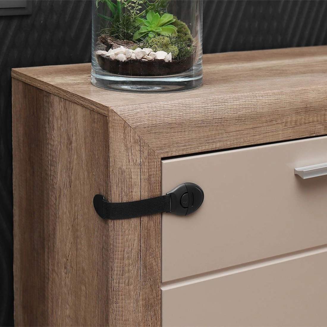 Barnlås Skåp / Lådor - 10 st - Svart | Hem & Hobby - Hem & Hushåll - Hemsäkerhet - Barnspärrar & Anpassning | Pryloteket