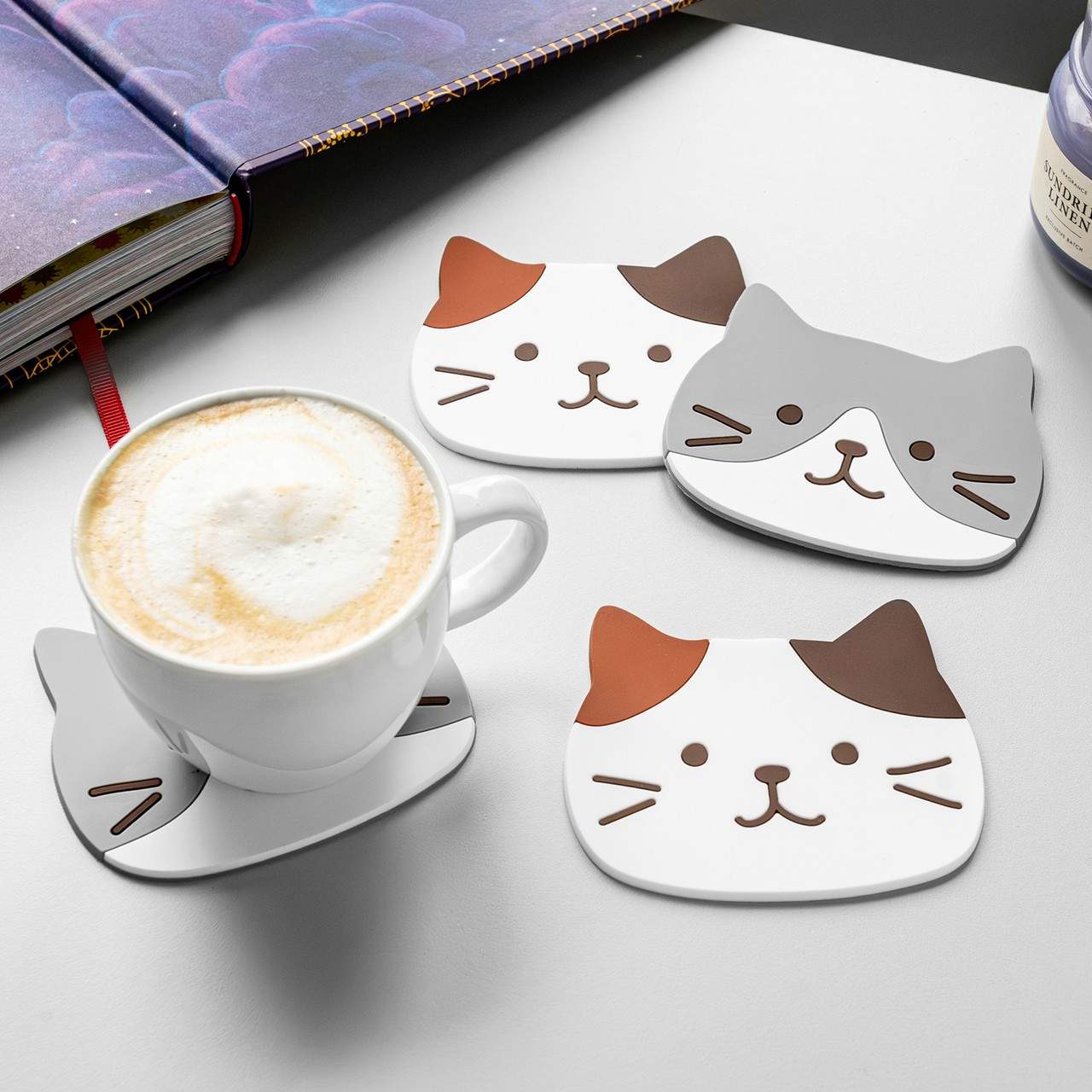 Kattunderlägg 4-pack | Hem & Hobby - Hem & Hushåll - Kök - Servering | Pryloteket