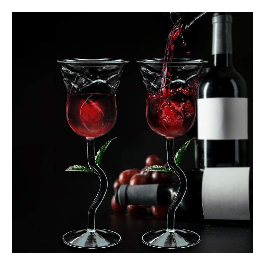 Rosévinglas-set - Rosdesign | Hem & Hobby - Hem & Hushåll - Kök - Servering | Pryloteket