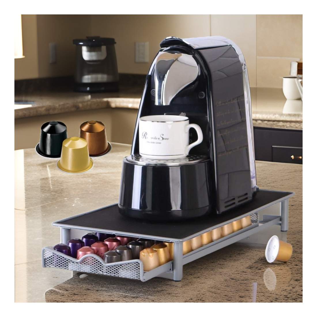 Kaffekapsellåda för 40 Nespresso Kapslar | Hem & Hobby - Hem & Hushåll - Kök - Köksredskap - Kaffe & Te - Kaffetillbehör | Pryloteket