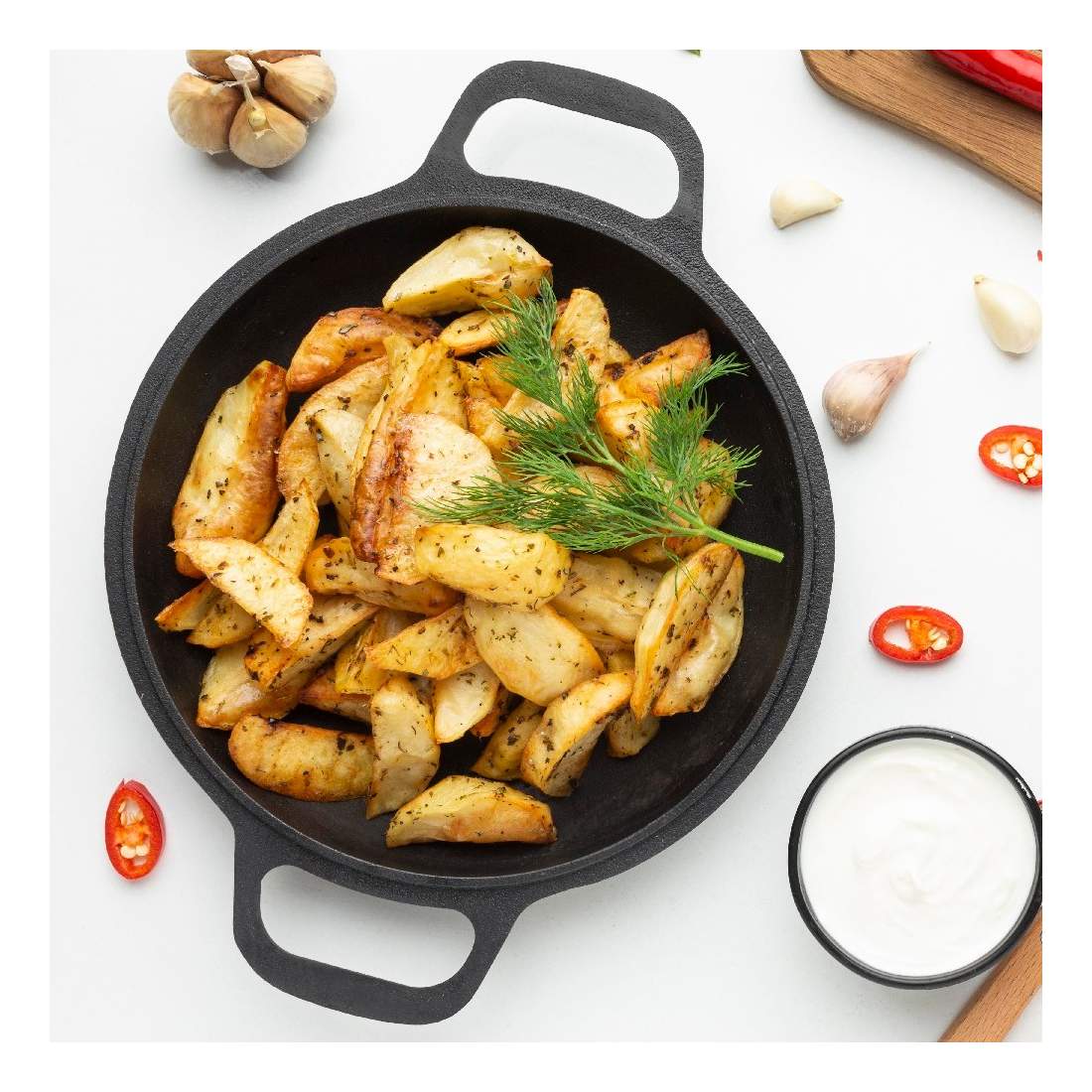 Gryta med Marmorbeläggning och Glaslock - 24cm | Hem & Hobby - Hem & Hushåll - Kök - Köksredskap - Kokkärl | Pryloteket