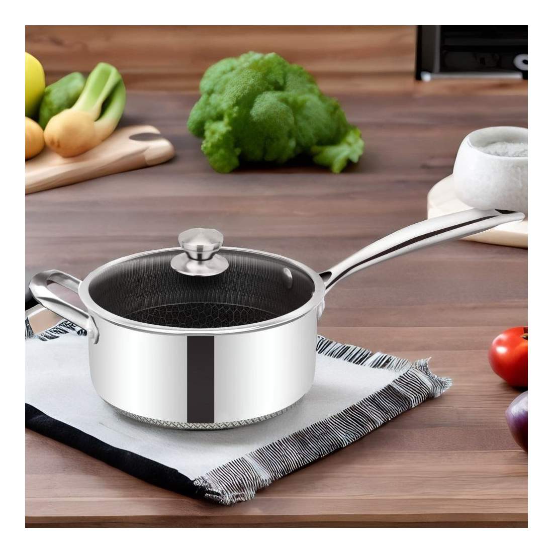 Såskastrull 20 cm - Rostfritt Stål | Hem & Hobby - Hem & Hushåll - Kök - Köksredskap - Kokkärl | Pryloteket