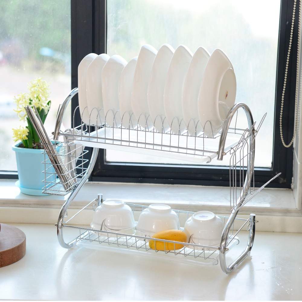 Opvaskestativ i 2 etager