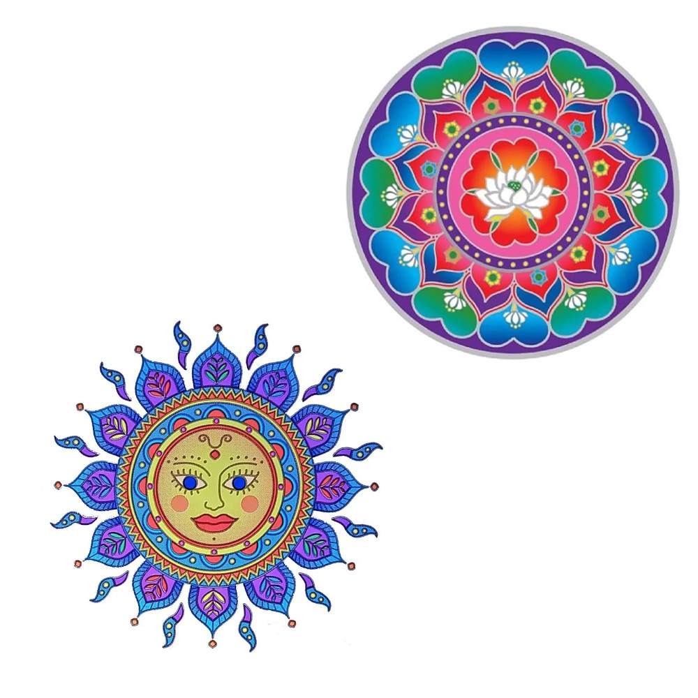 Fönsterdekal - Gyllene Sol/Lotus - Säljs slumpmässigt | Hem & Hobby - Hem & Hushåll - Inredning & Dekoration - Övriga Inredningsdetaljer | Pryloteket