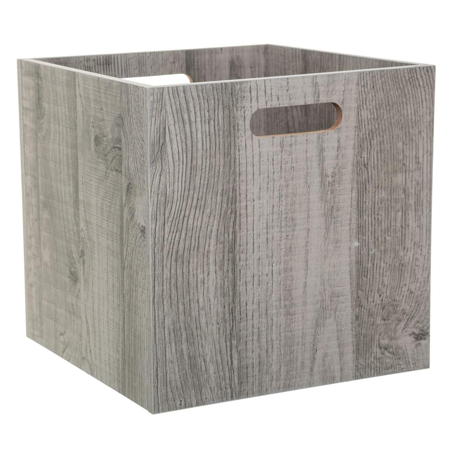 Kasse i mdf (3 farver) Natur Kvadratisk Træ 31cm x 31cm x 31cm No - Natur - 31cm x 31cm x 31cm - Sally