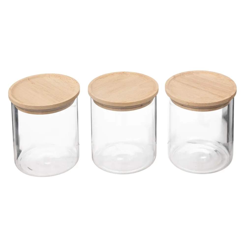 Glasburksset med Trälock - 3-Pack | Hem & Hobby - Hem & Hushåll - Kök - Köksredskap - Övriga Köksredskap | Pryloteket