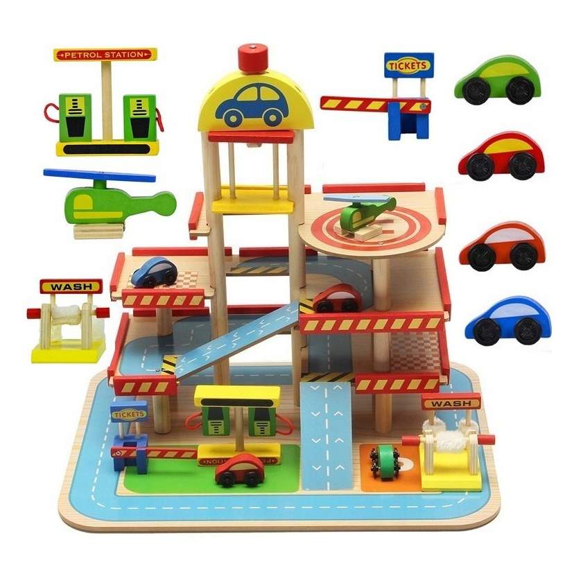 Autotalli pysäköintipaikoilla - puu