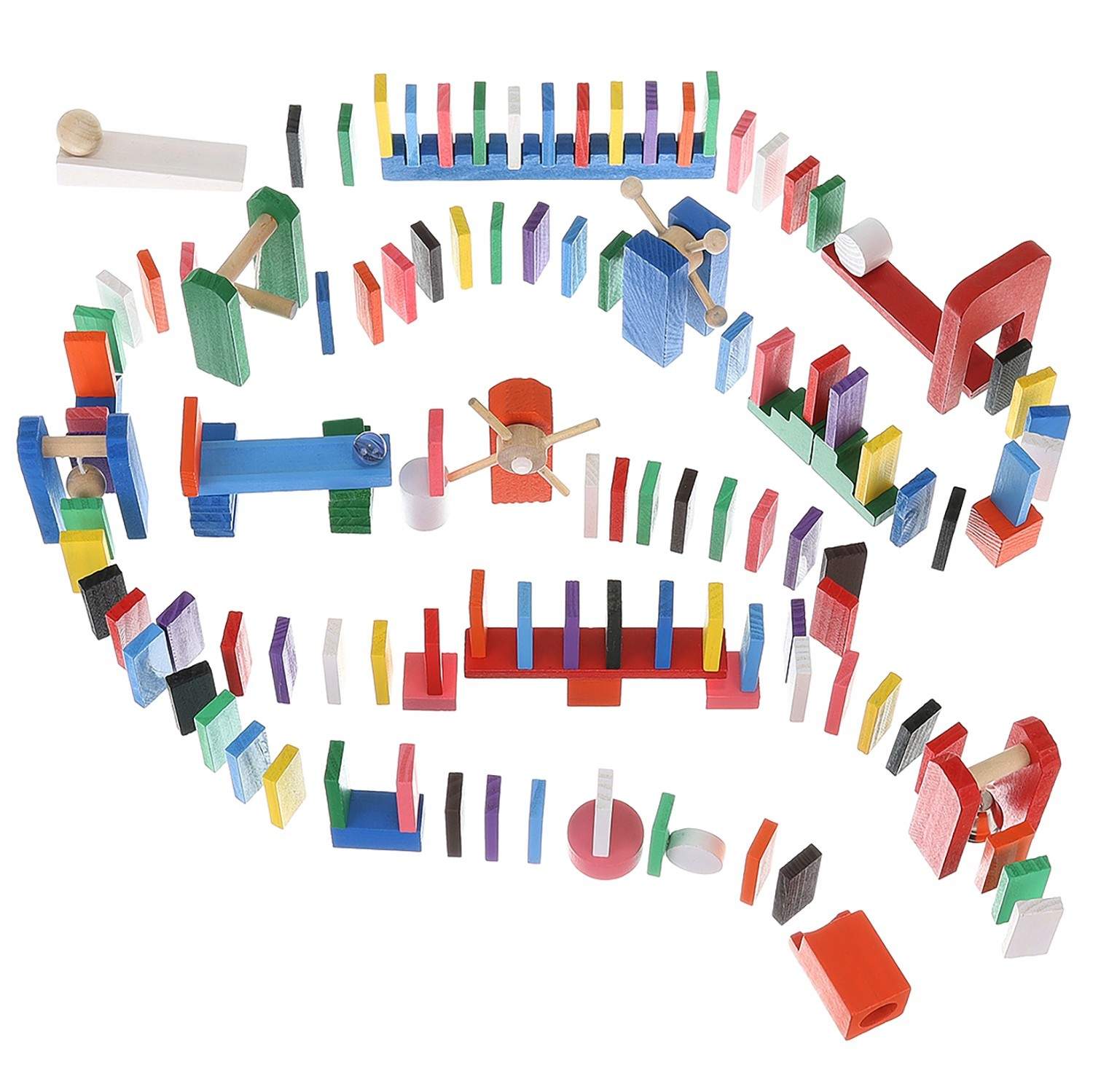 Dominoset i Trä - 407 Delar med Förvaringspåse | Leksaker & Spel - Leksaker - Lekset | Pryloteket