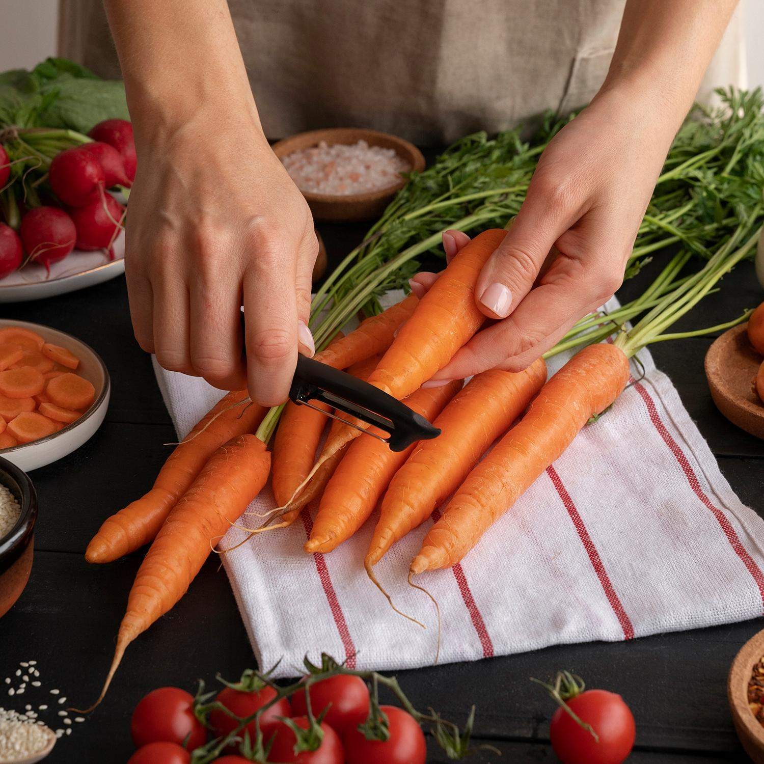 Effektiv Grøntsags- og Frugtskærer Ergonomisk og Sikker