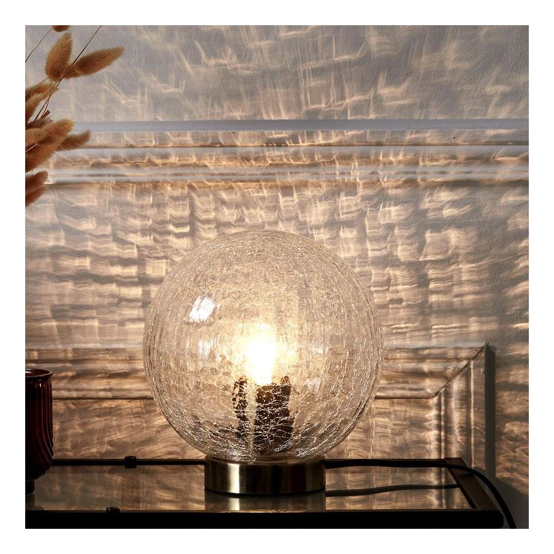 Bordslampa med Klotformad Glaskula | Hem & Hobby - Hem & Hushåll - Lampor & Belysning | Pryloteket