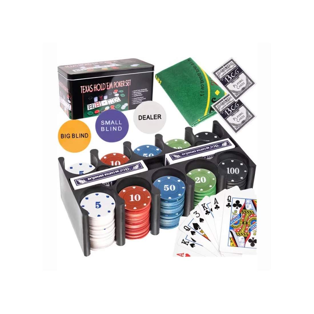 Pokerset – 200 Marker | Leksaker & Spel - Sällskapsspel - Kortspel - Poker | Pryloteket