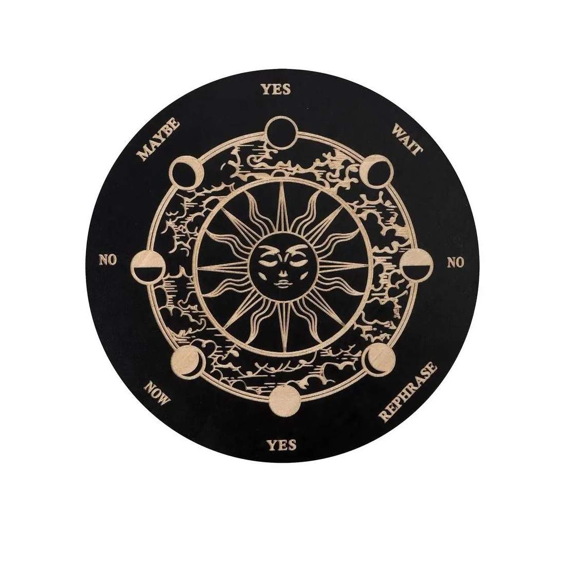 Træplade til spådom - Sol