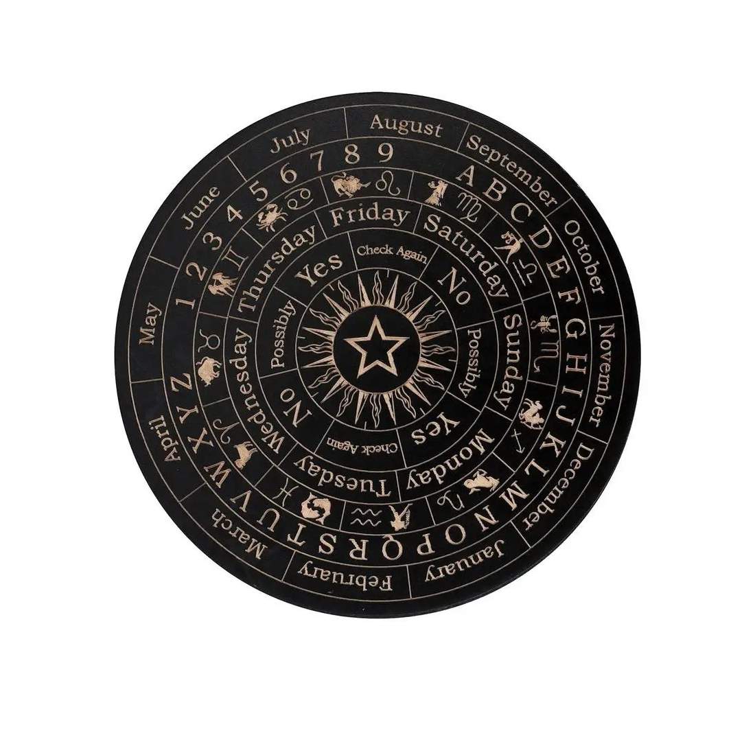 Træplade til spådom - Stjerne