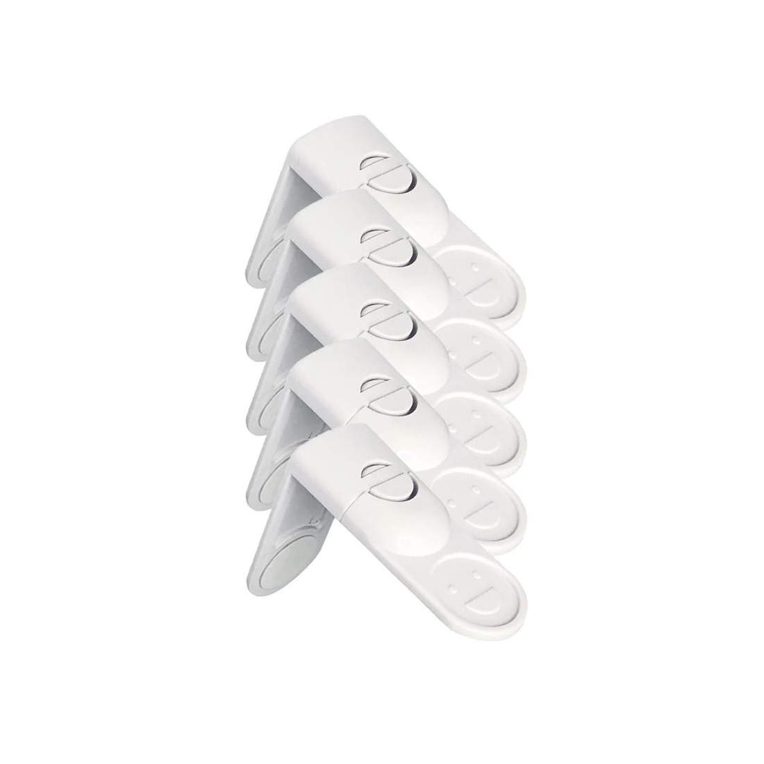 Barnlås 5 st - Vit | Hem & Hobby - Hem & Hushåll - Hemsäkerhet - Barnspärrar & Anpassning | Pryloteket