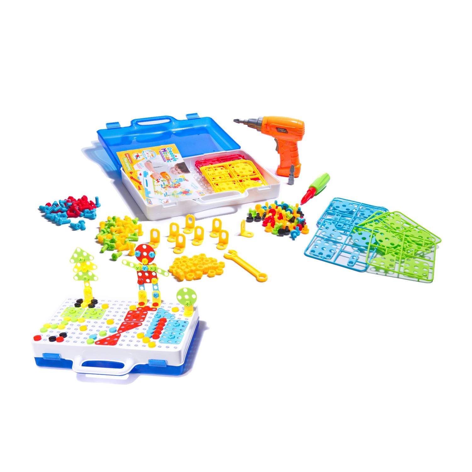 Byggesæt med skruetrækker og byggeklods - 237 dele