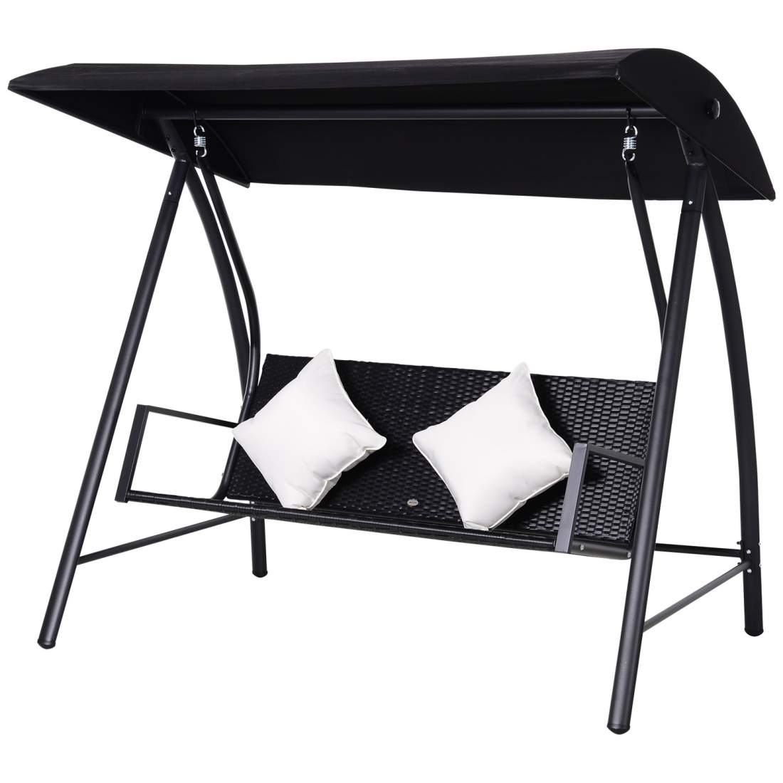 3-Sits Hollywood Gunga Polyrattan Svart | Hem & Hobby | Pryloteket